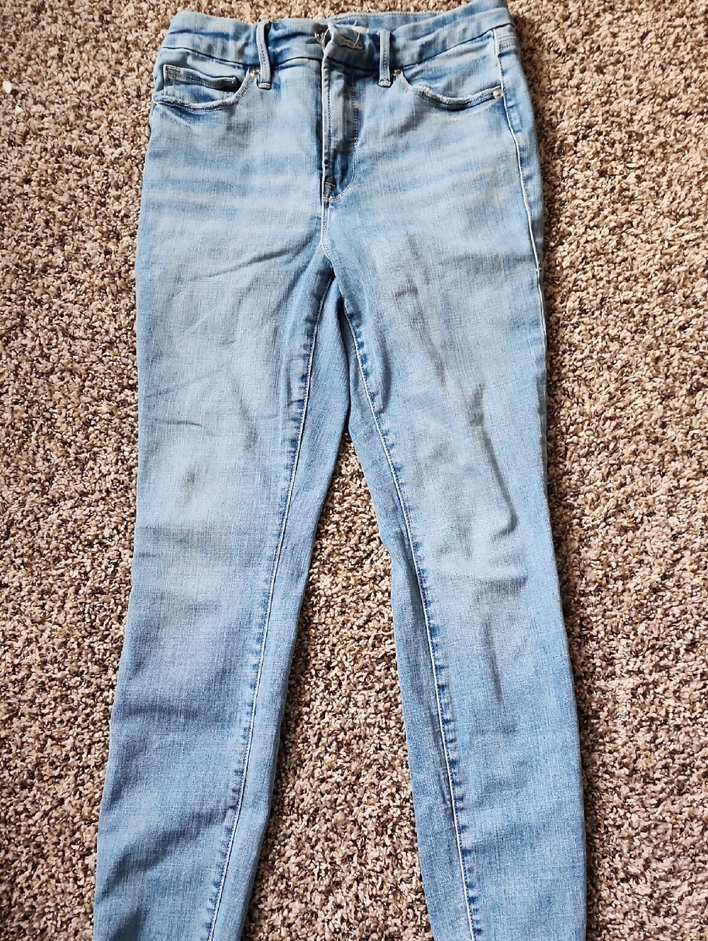 Good American Light Blue Skinny Jeans